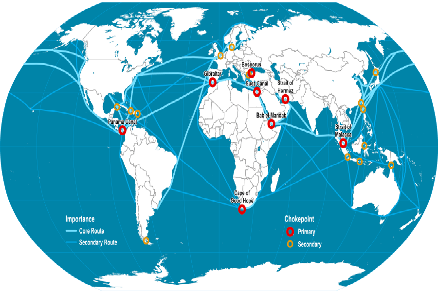 Main Maritime Shipping Routes | Port Economics, Management and Policy ...