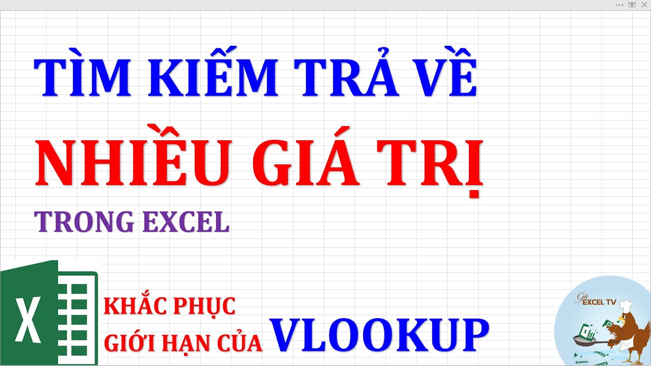 Tìm kiếm trả về nhiều giá trị trong Excel (khắc phục hạn chế của Vlookup)