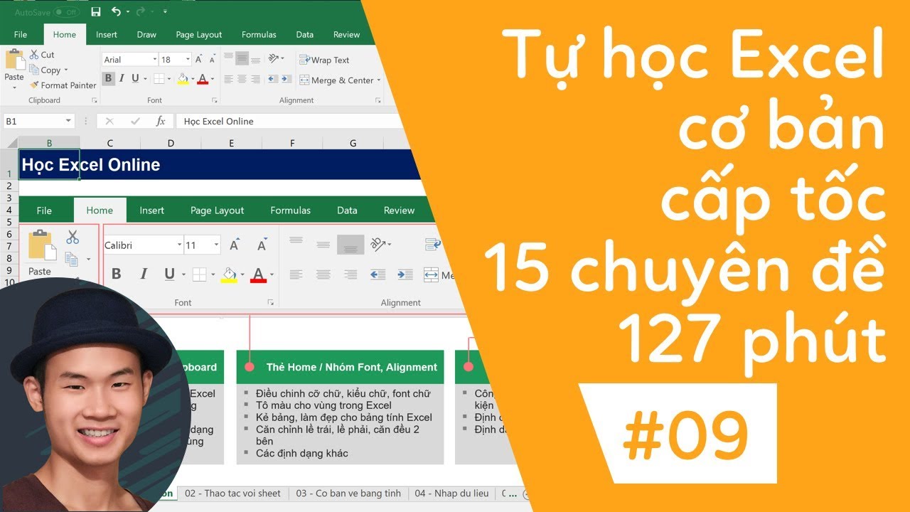 Tự học excel cơ bản | 09 15 Hàm cơ bản cần phải biết trong Excel