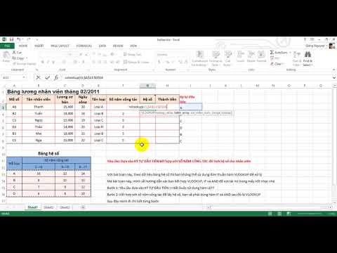 Excel ứng dụng: Kết hợp hàm VLOOKUP, IF và AND - Tìm kiếm nhiều điều kiện